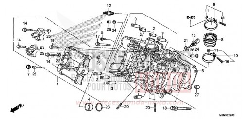 CYLINDER HEAD (FRONT) VFR800FH de 2017
